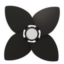 Ver imagem 4 de Ventilador de Teto Natuvent Dahlia Led 4 Pás Madeira Preto 4000k Branco Neutro, Luz Neutra 127v