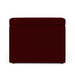 Calçadeira Baú Navi 195 para Cama King Z-002 Sued Bordô Aradecor - 4 Calçadeira Baú Navi 195 para Cama King Z-002 Sued Bordô Aradecor - 4