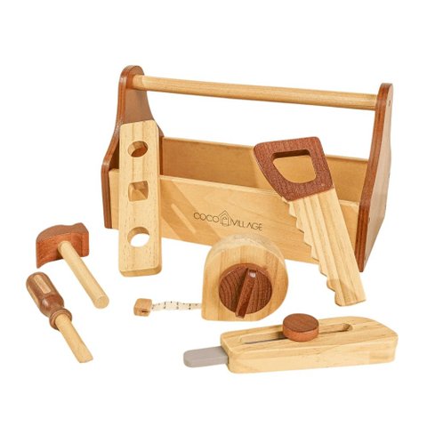 Jogo de Ferramentas de Madeira para o Pequeno Marceneiro