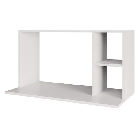 Suporte Micro-ondas Forno Armário Aéreo 80cm 2 Prateleiras Maya M24 Branco - Mpozenato