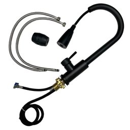 Torneira Cozinha Monocomando Gourmet Ducha Extensível Preta Cor:Preto - 4