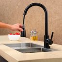 Ver imagem 3 de Torneira Cozinha Monocomando Gourmet Ducha Extensível Preta Cor:Preto
