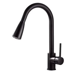 Torneira Cozinha Monocomando Gourmet Ducha Extensível Preta Cor:Preto - 1