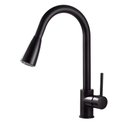 Ver imagem 1 de Torneira Cozinha Monocomando Gourmet Ducha Extensível Preta Cor:Preto