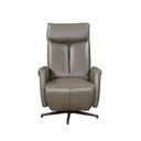 Ver imagem 6 de Poltrona Reclinável Elétrica Luxury Couro Legítimo Cinza Grafite - Mozzelar