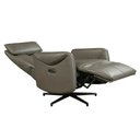 Ver imagem 5 de Poltrona Reclinável Elétrica Luxury Couro Legítimo Cinza Grafite - Mozzelar