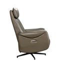 Ver imagem 7 de Poltrona Reclinável Elétrica Luxury Couro Legítimo Cinza Grafite - Mozzelar