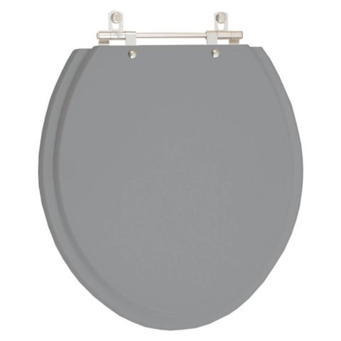 Assento Sanitário Convencional / Oval Cinza Escuro para Vaso Icasa