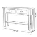 Ver imagem 6 de Kit Balcão Buffet 93cm com Aparador Rústico 132cm Madeira Maciça Lira M06 Carvalho Fosco - Lyam