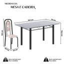 Ver imagem 3 de Conjunto Sala de Jantar com 6 Cadeiras Lara Preto/Bege