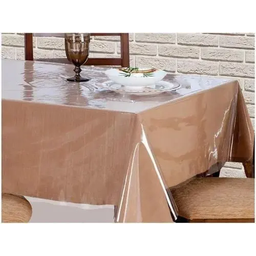 Toalha Protetora de Mesa Quadrada Transparente Impermeável Perfetto - 3