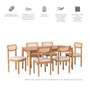 Ver imagem 6 de Conjunto Sala de Jantar com 1 Mesa Tampo Laminado 160cm e 6 Cadeiras Encosto Florença