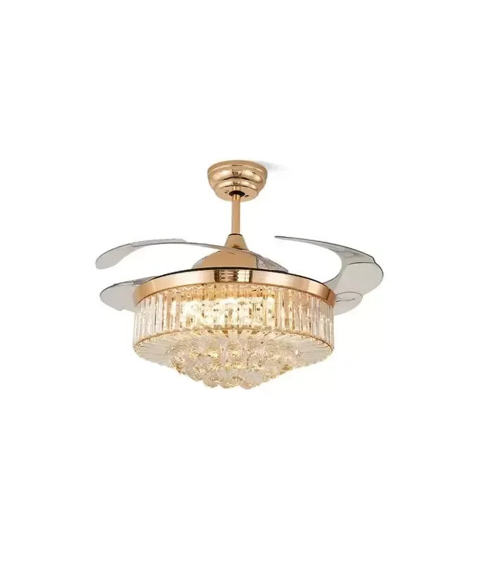 Ver imagem 1 de Ventilador de Teto Pás Retráteis Cristal C/ Controle Remoto