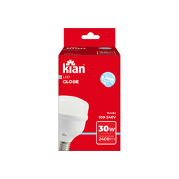 Kit 10 Lâmpada Led Globe 30w 6.500k Branca Fria Bivolt Kian - 5