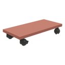 Ver imagem 1 de Suporte Para CPU de Computador Com Rodinhas em MDF 18mm 20x40cm - Wp Connect Suporte CPU Rosa Glamou