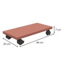 Ver imagem 4 de Suporte Para CPU de Computador Com Rodinhas em MDF 18mm 20x40cm - Wp Connect Suporte CPU Rosa Glamou