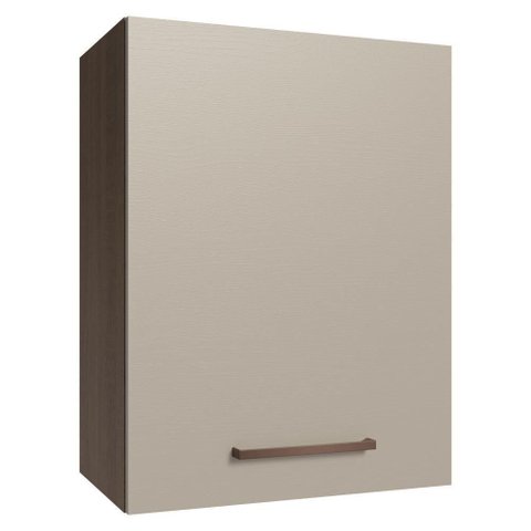 Armário Aéreo 50cm 1 Porta Rustic/Crema Agata Madesa Rustic/Crema