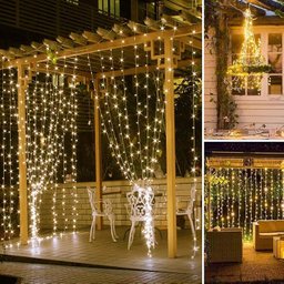 Cortina de Led Decoração com Controle Natal - 4