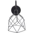 Ver imagem 4 de Luminária Arandela Parede Aramada Cálice Industrial Retro + Lâmpadas Led Vintage Preto