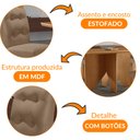 Ver imagem 6 de Mesa de Jantar Evora 120cm Mdf Canto Copo e 4 Cadeiras Carol