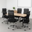 Ver imagem 4 de Cadeira Escritório Presidente Tela Mesh Tribune Base Cromada Rodinhas e Laudo Ergonômico Preto