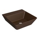 Ver imagem 1 de Cuba de Apoio Lavatório Quadrada com Mesa 42x42cm Marrom Fosco - L.270.22