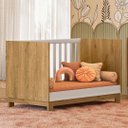 Ver imagem 6 de Berço Americano Mini Cama Slim Q Encanto Freijó/branco - Qmovi