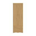 Ver imagem 3 de Guarda-roupa Infantil 62cm 2 Portas e 2 Gavetas Realeza Multimóveis Mp4451 Madeirado Madeirado