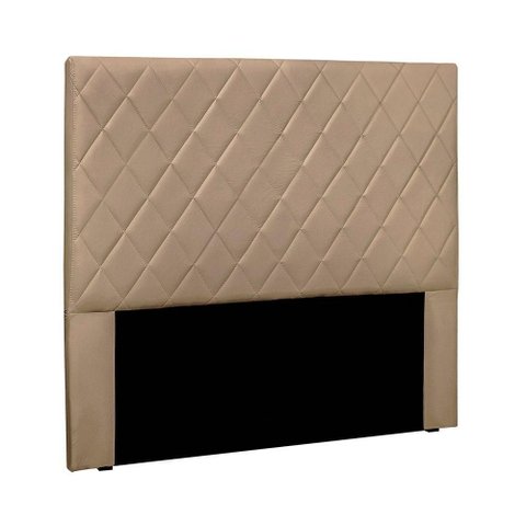 Cabeceira Queen Tina Estofada Fixação no Box Estrutura Mdf-mdp Suede Creme Loja Sheep