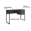 Ver imagem 3 de Escrivaninha Industrial com 2 Gavetas - Grafite