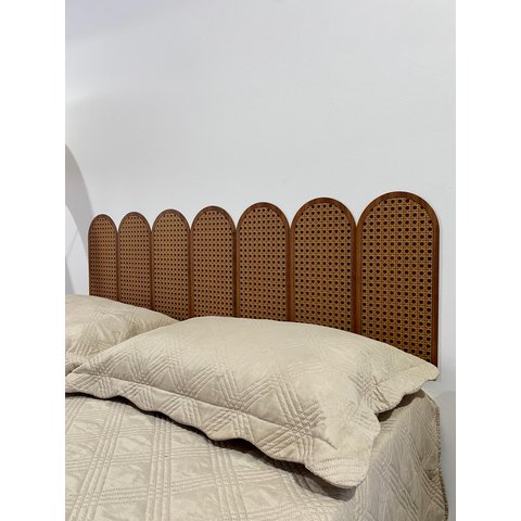 Cabeceira de Cama Modular Indiana Elegante em Mdf - 7 Peças