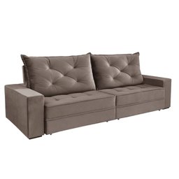 Sofá Retrátil e Reclinável 4 Lugares Berlim Evidence Suede Capuccino - 3