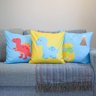 Kit com 3 Capas para Almofadas Decorativas Infantil Dinossauros - 2