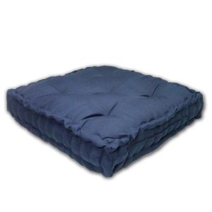 Almofada Turca Futon Cadeiras Bancos Áreas 60x60 Cm Azul Marinho