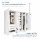 Ver imagem 7 de Guarda Roupa Casal 6 Portas Vidro Refleta e 6 Gavetas MDF Imperiale Premium