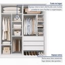 Ver imagem 5 de Guarda Roupa Casal 6 Portas Vidro Refleta e 6 Gavetas MDF Imperiale Premium