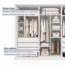 Ver mais imagens de Guarda Roupa Casal 6 Portas Vidro Refleta e 6 Gavetas MDF Imperiale Premium