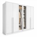 Ver imagem 2 de Guarda Roupa Casal 6 Portas Vidro Refleta e 6 Gavetas MDF Imperiale Premium