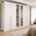 Ver imagem 1 de Guarda Roupa Casal 6 Portas Vidro Refleta e 6 Gavetas 100% MDF Imperiale Premium Yescasa