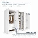 Ver imagem 7 de Guarda Roupa Casal 6 Portas Vidro Refleta e 6 Gavetas 100% MDF Imperiale Premium Yescasa