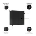 Ver imagem 5 de Armário de Cozinha Aéreo 2 Portas 67cm Italy Preto - Ej Móveis
