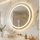 Ver imagem 5 de Espelho Banheiro LED Neutro 50 cm Redondo Touch Luz Ajustável Maquiagem Penteadeira Camarim