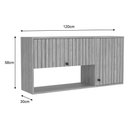 Ver imagem 2 de Armário Aéreo P/ Cozinha Torino C/ 2 Portas 120cm Mel - Movelbento