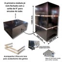 Ver imagem 2 de Kit Coifa Box Gomada Gourmet 80x60 + Braseiro 50x40 + Grill