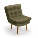 Ver imagem 1 de Poltrona Decorativa Nébula N-029 Veludo Capuccino Aradecor