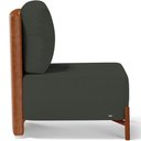 Ver imagem 3 de Kit 02 Poltronas Decorativas Sala Estar Living Hungria L02 Couríssimo Camel Linho Verde Musgo -