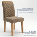 Ver imagem 6 de Conjunto Sala de Jantar 4 Lugares Retangular Tampo Vidro MDF 120x80cm Mesa Lyra e Cadeiras Carol