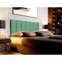 Ver imagem 1 de Cabeceira Estofada Suspensa para Cama Queen 1,60 Metros - Verde Menta