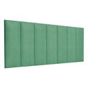 Ver imagem 2 de Cabeceira Estofada Suspensa para Cama Queen 1,60 Metros - Verde Menta