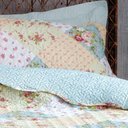 Ver imagem 3 de Kit Cobre Leito Colcha Casa Scarpa Mix Queen Estampado Dupla Face Floral 3 Peças - Mariana